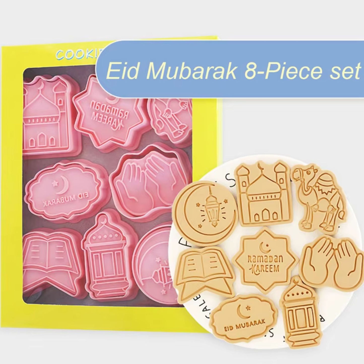 Ramadan and Eid Cookie Cutter 8PC Set