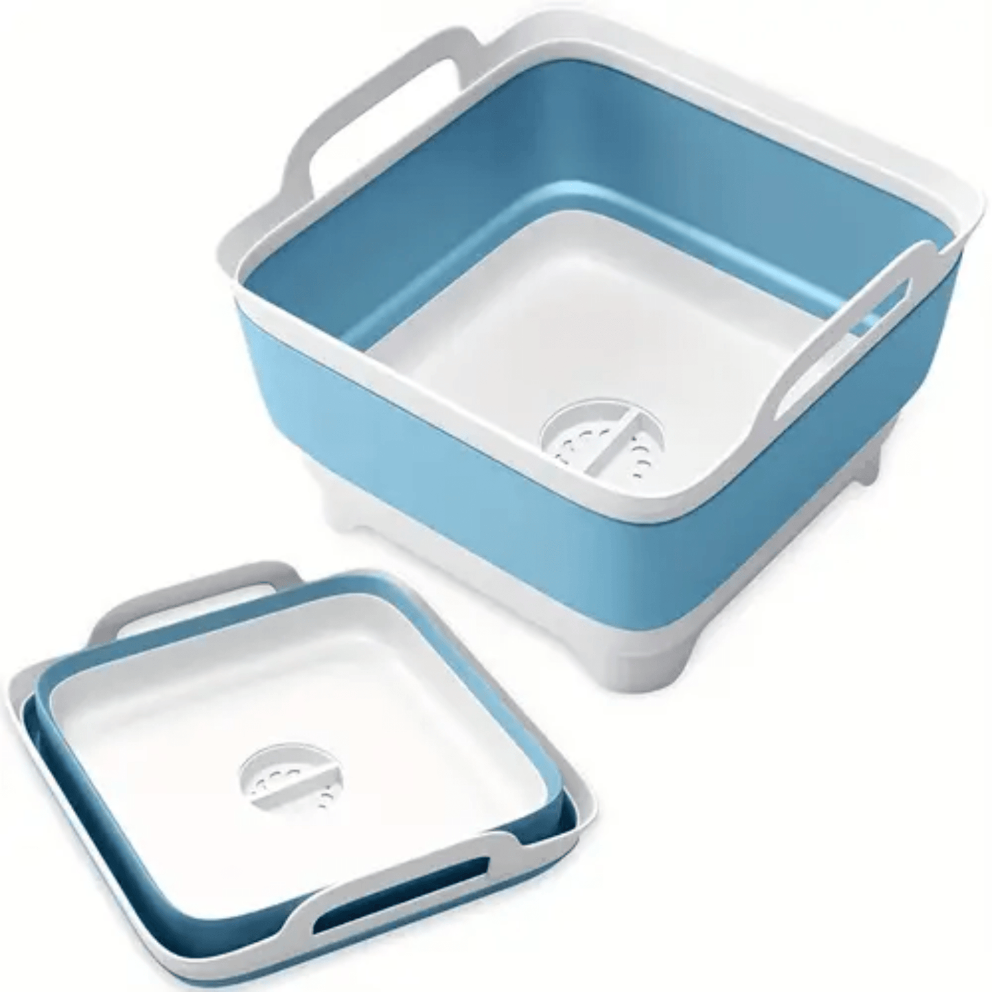 9L Collapsible Wash Basin Sink with Drain, Multipurpose, Available in Multiple Colours