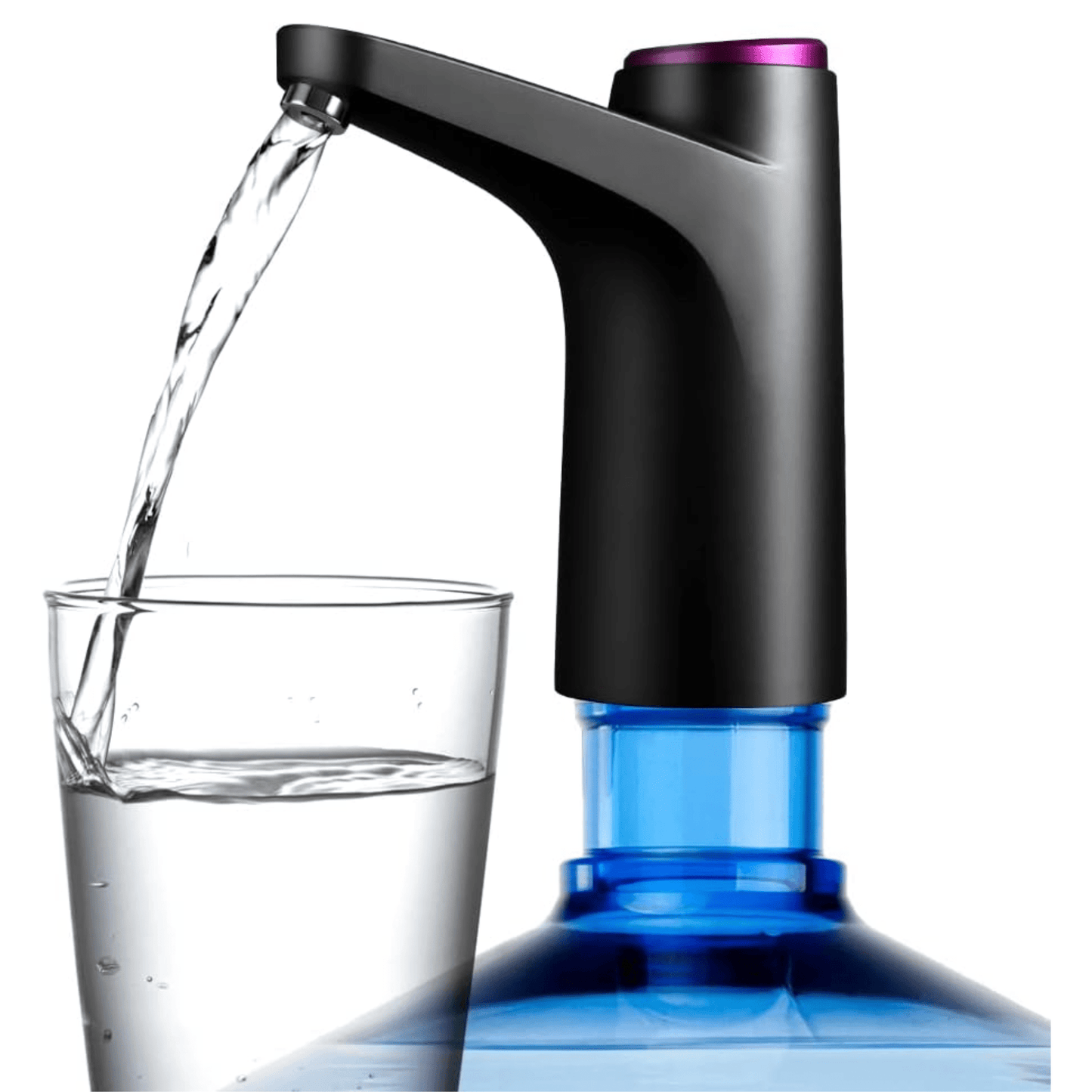 USB Rechargeable Electric Water Pump Faucet with Charger and Hose, Fits Gallon Jugs