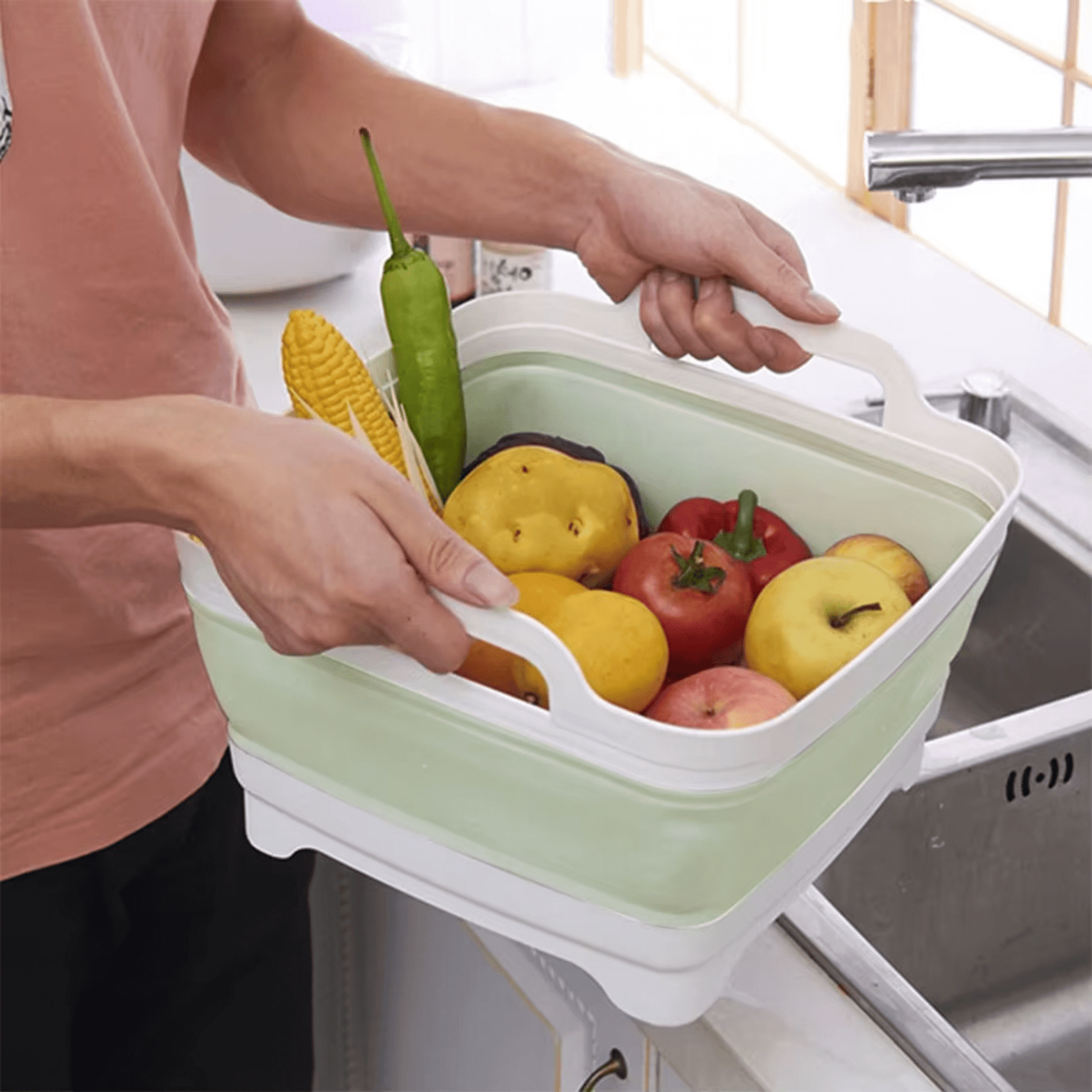 Green | 9L Collapsible Sink Wash Basin