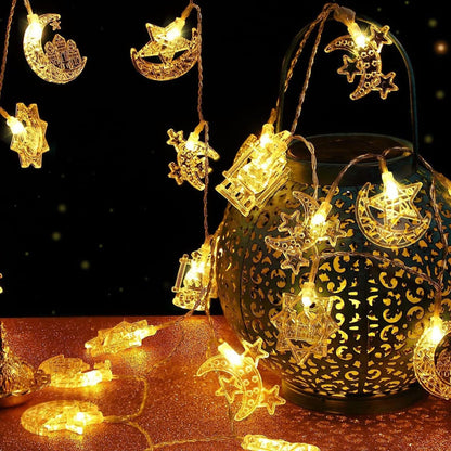 A (Masjid Moon Lantern) | Ramadan Kareem Eid Mubarak LED Light Strings